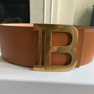 Balmain | Accessories | Womens Balmain Caramel Calfskin B 